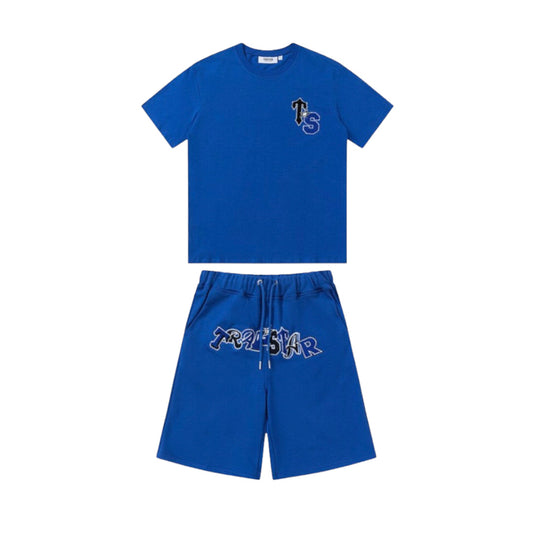 TRAPSTAR WILDCARD SHORTS SET – BLAU